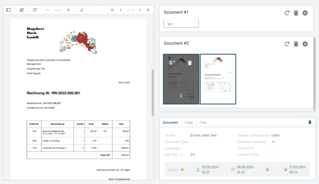 Upload Doc_Parashift Platform